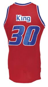 1987-1988 Bernard King Washington Bullets Game-Used Road Jersey 