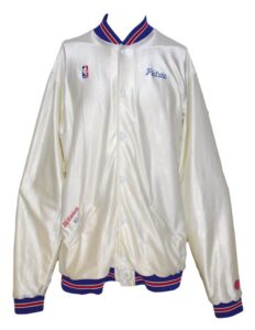 1987-1988 Bill Laimbeer Detroit Pistons Worn Warm-up Jacket & Pants