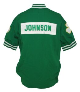 1987-1988 Dennis Johnson Boston Celtics Worn Road Warm-up Jacket