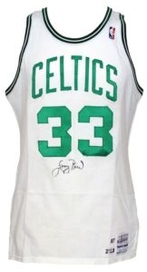 1987-1988 Larry Bird Boston Celtics Game-Used & Autographed Home Jersey