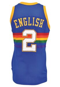 1987-88 Alex English Denver Nuggets Game-Used Road Uniform