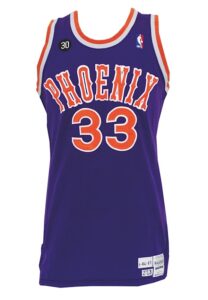 1987-88 Alvin Adams Phoenix Suns Game-Used Road Uniform