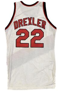 1987-88 Clyde Drexler Portland Trail Blazers Game-Used Home Jersey