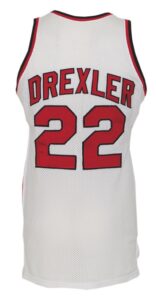 1987-88 Clyde Drexler Portland Trail Blazers Game-Used Home Uniform