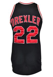 1987-88 Clyde Drexler Portland Trail Blazers Game-Used Road Uniform