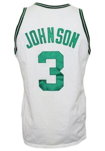 1987-88 Dennis Johnson Boston Celtics Game-Used Home Knit Jersey