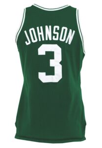 1987-88 Dennis Johnson Boston Celtics Game-Used Road Jersey 