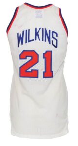 1987-88 Gerald Wilkins New York Knicks Game-Used Home Jersey 