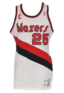 1987-88 Jerome Kersey Portland Trailblazers Game-Used Road Jersey & 1988-89 Game-Used Home Jersey