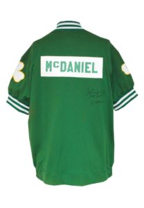 1987-88 Kevin Gamble Boston Celtics Worn Warm-Up Jacket & 1989-90 Xavier McDaniel Boston Celtics Worn & Twice-Autographed Warm-Up Jacket