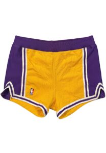 1987-88 Magic Johnson LA Lakers Game-Used Shorts