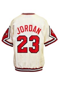 1987-88 Michael Jordan Chicago Bulls Player-Worn Home Shooting Shirt