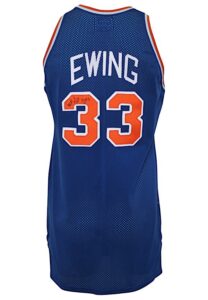 1987-88 Patrick Ewing New York Knicks Game-Used & Autographed Road Jersey