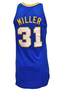 1987-88 Reggie Miller Rookie Indiana Pacers Game-Used Road Jersey