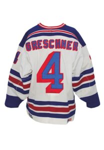 1987-88 Ron Greschner NY Rangers Game-Used & Autographed Home Jersey