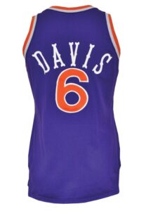 1987-88 Walter Davis Phoenix Suns Game-Used Road Jersey & 1986-87 Worn Warm-Up Suit (3)(Nick Vanos Patches • Great Provenance)