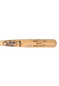 1987-89 Ozzie Smith Game-Used & Autographed Bat