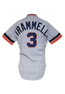 1987 Alan Trammell Detroit Tigers Game-Used Road Jersey