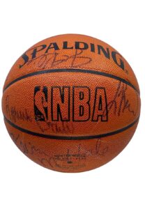 1987 Boston Celtics Team-Signed Basketball