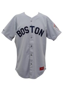 1987 Calvin Schiraldi Boston Red Sox Game-Used Road Jersey