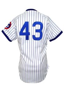 1987 Dennis Eckersley Chicago Cubs Game-Used Spring Training Home Jersey