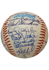 1987 High Grade Minnesota Twins Team-Signed Baseball