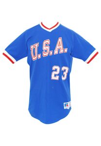 1987 Jim Poole Team USA Game-Used Pan American Games Jersey