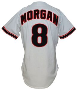 1987 Joe Morgan SF Giants Spring Training Instructor Worn & Autographed Home Uniform with Extra 1987 Road Pants