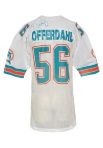 1987 John Offerdahl Miami Dolphins Game-Used & Autographed Road Jersey