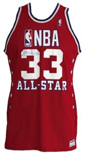 1987 Larry Bird NBA All-Star Game Game-Used & Autographed Jersey