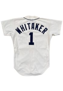 1987 Lou Whitaker Detroit Tigers Game-Used Jersey