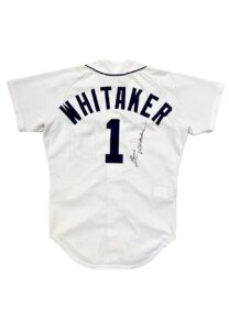 1987 Lou Whitaker Detroit Tigers Game-Used & Signed Home Jersey