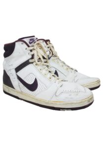 1987 Michael Cooper Game-Used & Autographed Sneakers