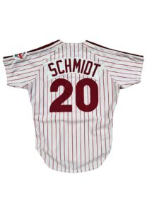 1987 Mike Schmidt Philadelphia Phillies Game-Used & Signed Jersey