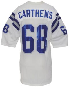 1987 Milt Carthens  Indianapolis Colts Game-Used Road Jersey & 1987  Reyes Indianapolis Colts Game-Used Road Jersey