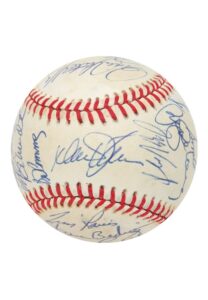 1987 National League All-Star Team Autographed Baseball