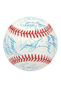 1987 New York Mets Team Signed Baseball