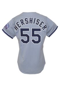 1987 Orel Hershiser LA Dodgers Game-Used Road Jersey