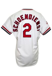 1987 Red Schoendienst St. Louis Cardinals World Series Coaches-Worn Home Jersey