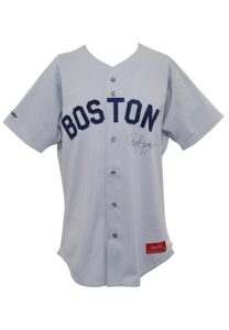 1987 Roger Clemens Boston Red Sox Game-Used & Autographed Road Jersey