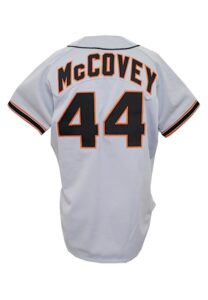 1987 Willie McCovey San Francisco Giants Coaches-Worn Road Uniform