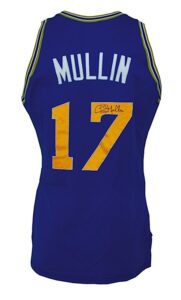 1988-1989 Chris Mullin Golden State Warriors Game-Used & Autographed Road Jersey