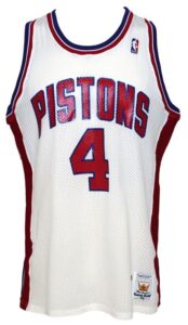 1988-1989 Joe Dumars Detroit Pistons Game-Used Home Jersey