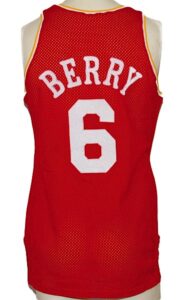 1988-1989 Walter Berry Houston Rockets Game-Used Road Jersey