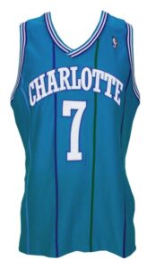 1988-1990 Kelly Tripucka Charlotte Hornets Game-Used Road Uniform