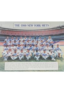 1988/1990 New York Mets Autographed Team Photos