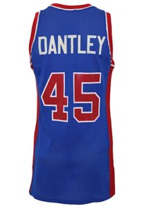 1988-89 Adrian Dantley Detroit Pistons Game-Used Road Jersey