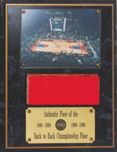 1988-89 Detroit Pistons Piece of the Back-To-Back Championship Floor