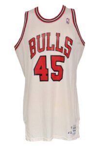 1988-89 Eddie Nealy Chicago Bulls Game-Used Home Uniform