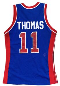 1988-89 Isiah Thomas Detroit Pistons Game-Used Road Jersey